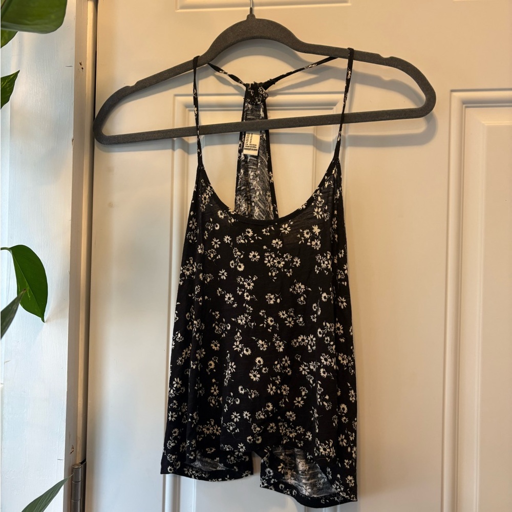 Floral Black Women's Top